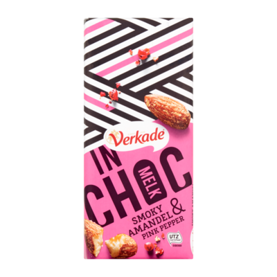 Verkade InChoc Smoky Amandel & Pink Pepper Melk