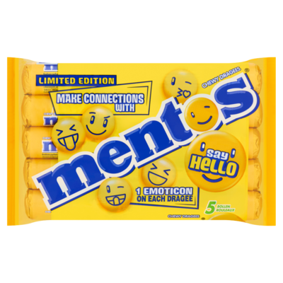 Mentos Chewy Dragees Say Hello Rollen Limited Edition 5 x 37,5 g