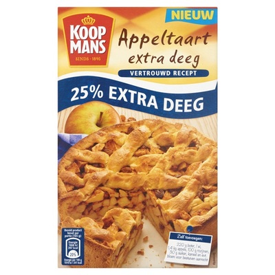 Koopmans appeltaart extra deeg
