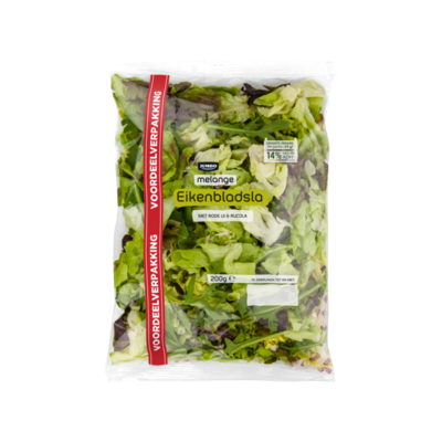 Huismerk Melange Eikenbladsla met Rode Ui & Rucola Voordeelverpakking