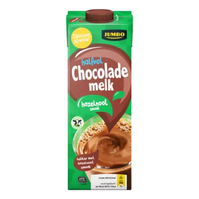 Huismerk Halfvol Chocolademelk Hazelnoot Smaak