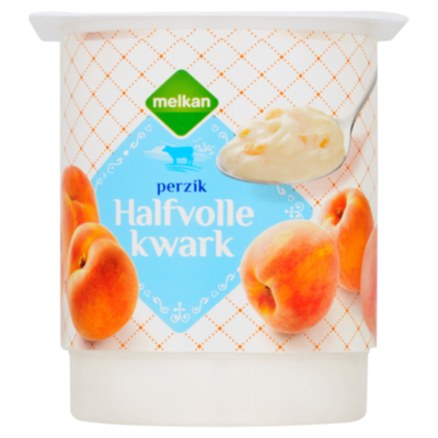 Huismerk Halfvolle kwark perzik