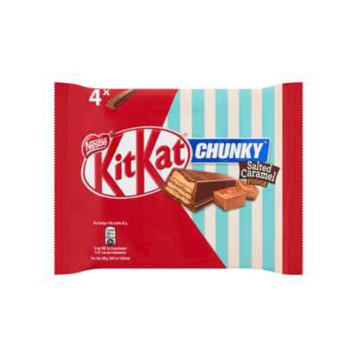 NESTLÉ KITKAT CHUNKY Salted Caramel Fudge 4-pack