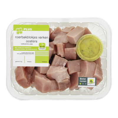 Huismerk Roerbakblokjes varken Oosters