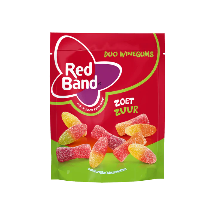 Red Band Duo Winegums Zoet Zuur