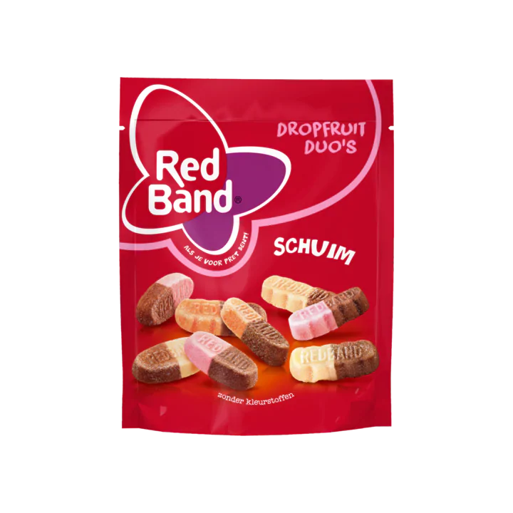 Red Band Dropfruit Duo's Schuim