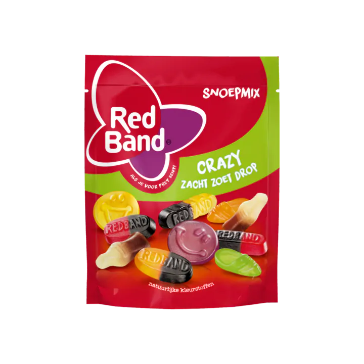 Red Band Snoepmix Crazy Zacht Zoet Drop