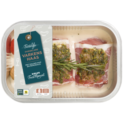 PLUS Feestmoment Ovenschotel varkenshaas rauwe ham