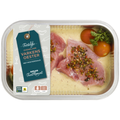 PLUS Feestmoment Ovenschotel varkensoesters met mosterd