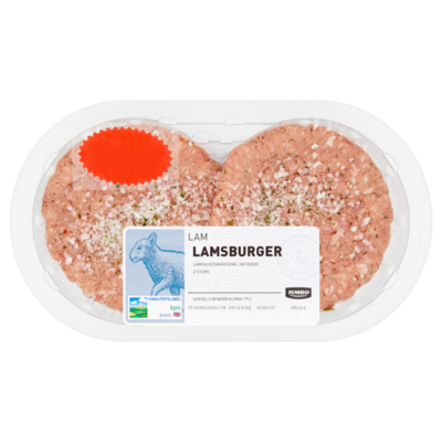 Huismerk Lamsburger 2 Stuks