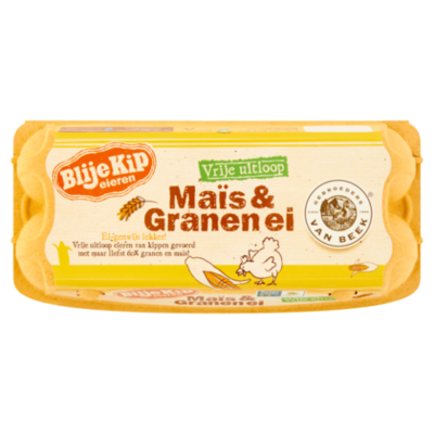 Blije Kip Vrije uitloopeieren mais&granen M