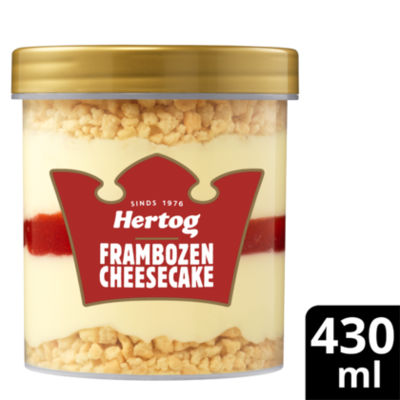 Hertog Framboos cheesecake