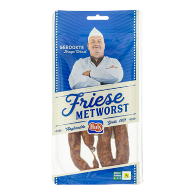 Huls Friese metworst 2 stuks
