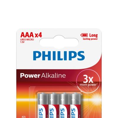 Philips Power Alkaline Aaa/lr03 Blister4