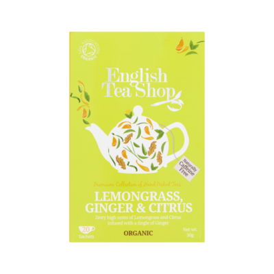 English Tea Shop Lemongrass, Ginger & Citrus 20 Stuks