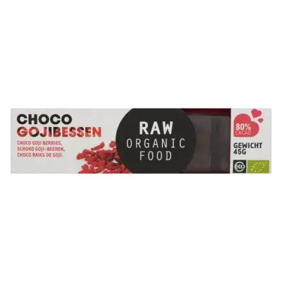 Raw Organic Food Chocolade Gojibessen