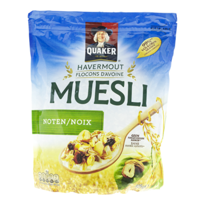 Quaker Havermout muesli granen noten