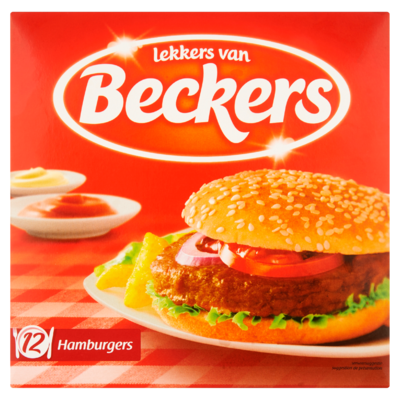 Beckers Hamburgers Voorgegaard 12 x 70 g
