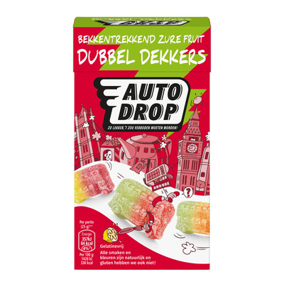 Autodrop Bekkentrekkend zure fruit dubbeldekkers