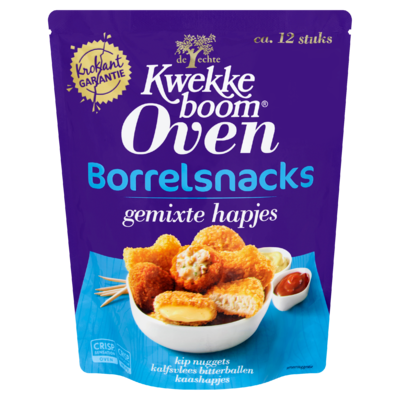 Kwekkeboom Oven Borrelsnacks Gemixte Hapjes 260 g