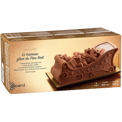 Picard Kerstslee chocolade ijstaart