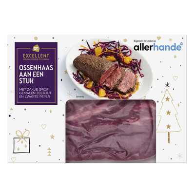 Huismerk Ossenhaas aan één stuk sachet krudien