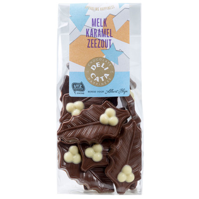 Huismerk Hulstblaadjes melk karamel zeezout