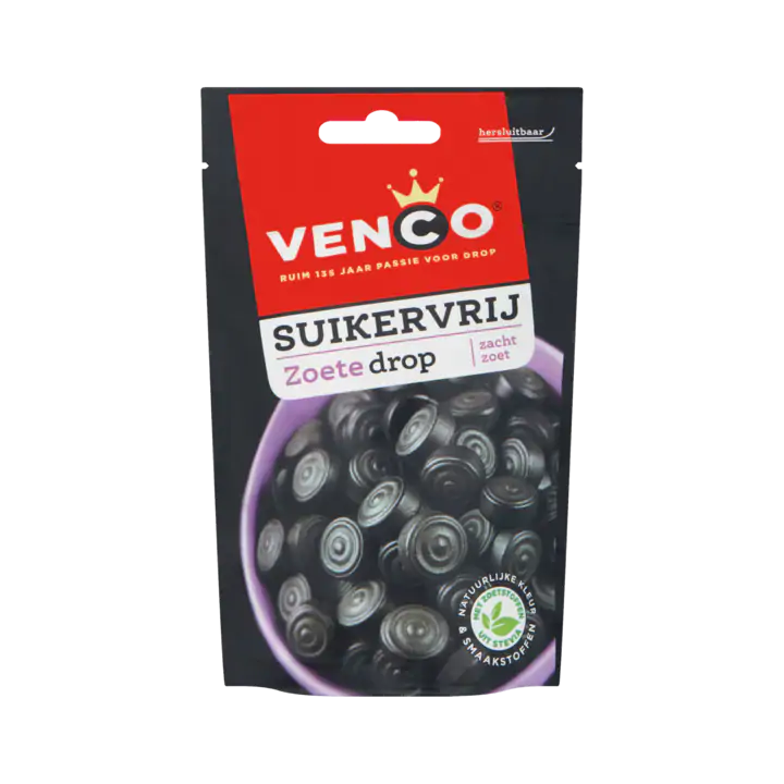 Venco Suikervrij Zoete Drop