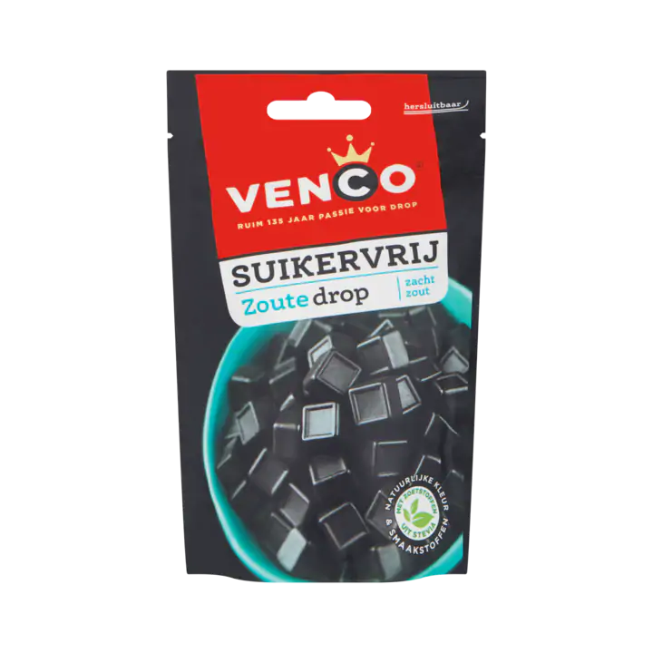 Venco Suikervrij Zoute Drop