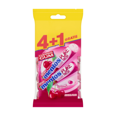 Mentos Gum Pure Fresh Cherry Rol