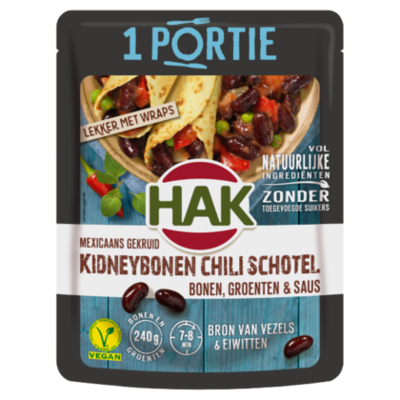 Hak Mexicaans Gekruid Kidneybonen Chili Schotel Bonen, Groenten & Saus