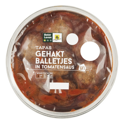 Huismerk Gehaktballetjes in tomatensaus