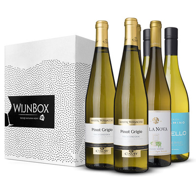 Huismerk De door kenners bekroond wijnbox wit