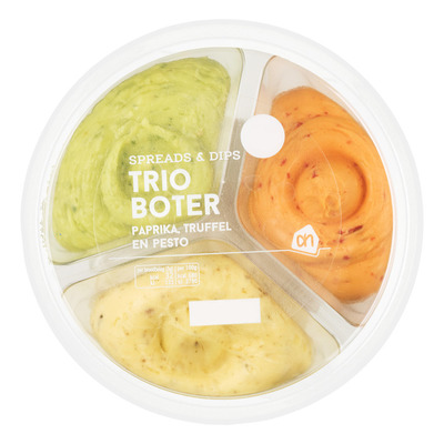 Huismerk Trio boter paprika, truffel en pesto