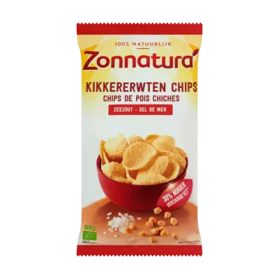 Zonnatura Kikkererwten Chips Zeezout