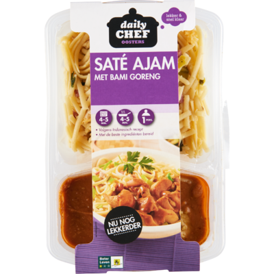 Huismerk Bami + sate ajam 1 ster