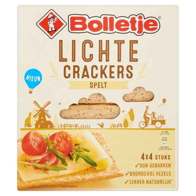 Bolletje Lichte Crackers Spelt 4 x 4 Stuks 190 g
