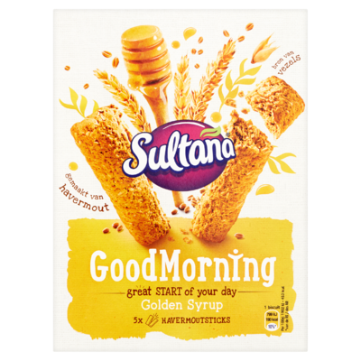 Sultana GoodMorning Golden Syrup 5 x 2 Stuks