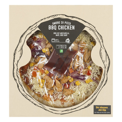 Huismerk Pizza bbq chicken