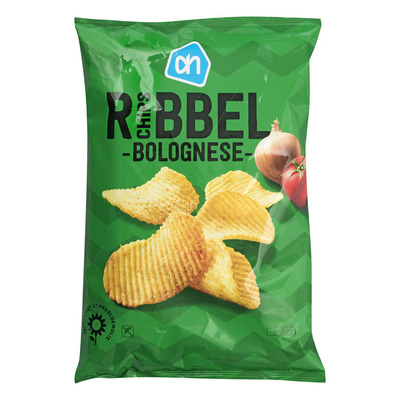 Huismerk Ribbelchips bolognese