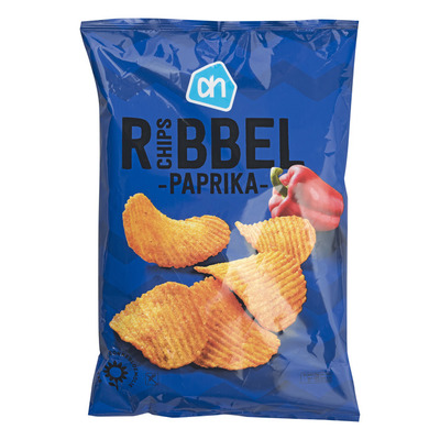 Huismerk Ribbelchips paprika