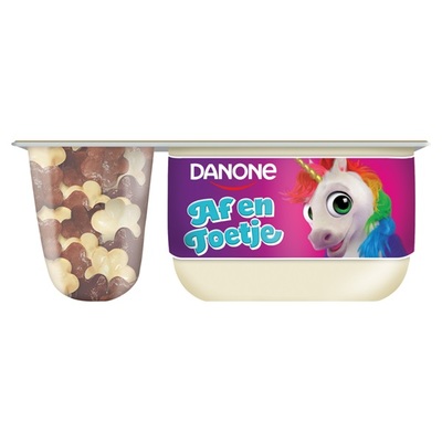 Danone af en toetje vanille