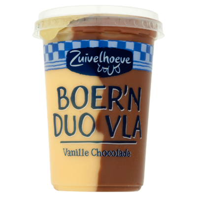 Zuivelhoeve Boer'n zuivel duo vla vanille chocolade