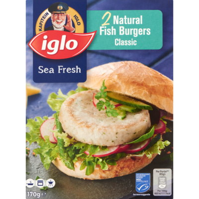 Iglo Naturel fish burger classic