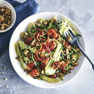 Allerhande Box Courgettespaghetti met venkel & pancetta