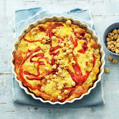 Allerhande Box Frittata bloemkool, paprika & hazelnoten