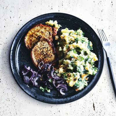 Allerhande Box Boerenhutspot met filetlapjes & uienjus