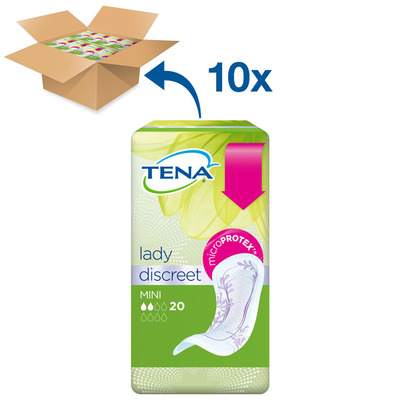 Tena Lady discreet mini verbanden maandbox
