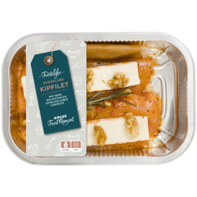 PLUS Feestmoment Ovenschotel kipfilet brie walnoten