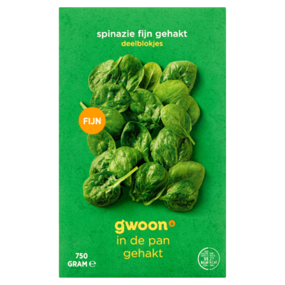 Huismerk Spinazie Fijn Gehakt Deelblokjes 750 g